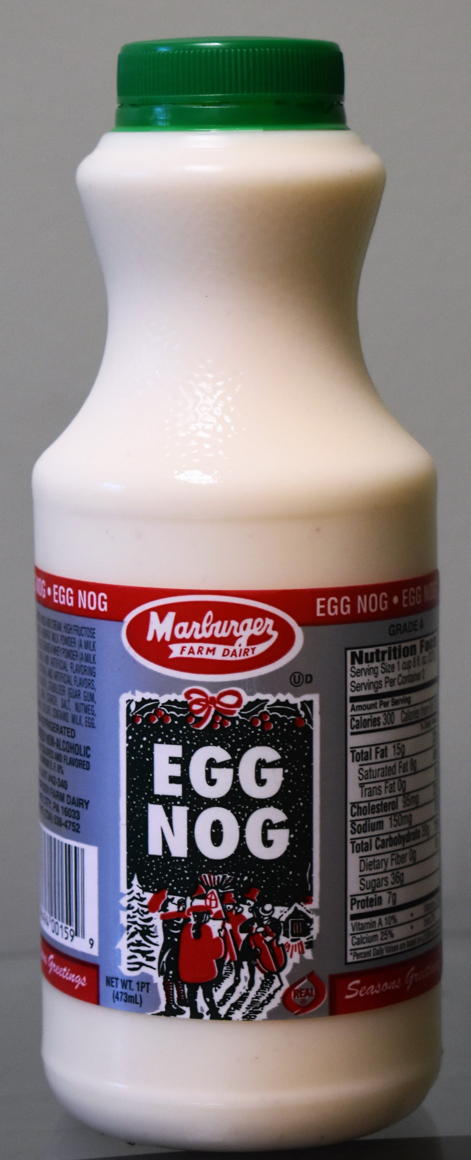 Marburger Farm Dairy Egg Nog, 1 Pint - Walmart.com ...