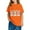 Orange, variant on AUNVITO 2025 Easter Children Clothing Easter Round Neck Short Sleeved Cotton Top for Boys Girls Middle-aged and Older Children