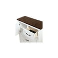 thumbnail image 2 of Benjara Chest with Plank Design 4 Drawers and Contrasting Top, White and Brown, 2 of 5