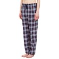 thumbnail image 2 of Leisureland Women's Navy Plaid Lounge Pajama Pants, 2 of 3