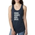 thumbnail image 1 of Wild Bobby, Mama. Mommy. Mom. Bruh. Mother's Day Ladies Racerback Tank Top, Navy, Large, 1 of 6