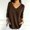 Coffee, variant on Tops For Women V Neck Long Sleeve Knit Sweater Lightweight Spring Fall Casual Daily Loungewear Beige XXL