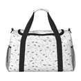 thumbnail image 1 of Balery Airplane Bolsa de Gimnasio para Mujeres, Bolsa de Viaje con Bolsillo Húmedo, Bolsa de Fin de Semana para Mujeres, Bolsa de Viaje Resistente al Agua, 1 of 7