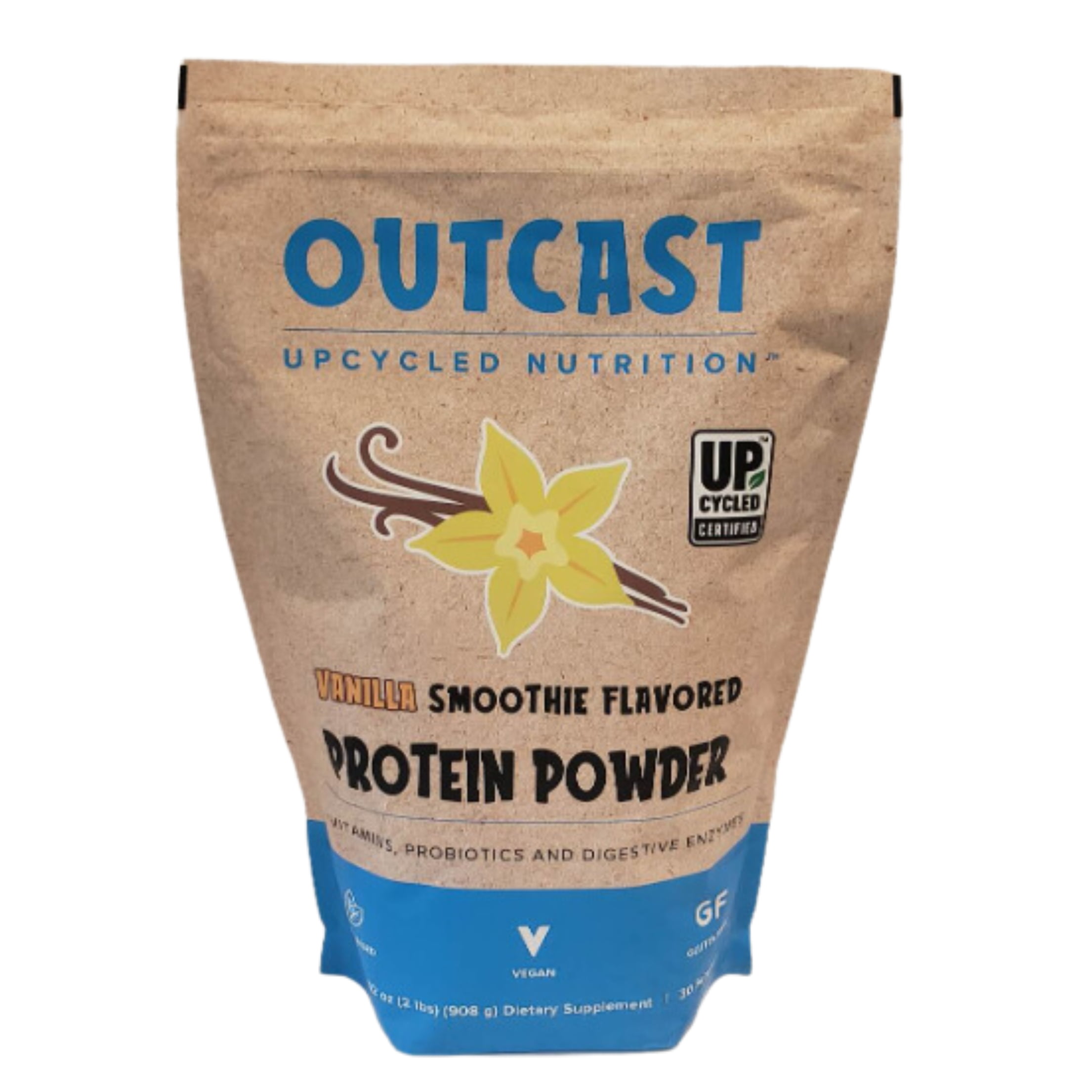 JSC Outcast Vanilla Smoothie Protein Powder Upcycled Fruits and