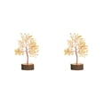 thumbnail image 4 of Injueey Árbol de cristal hecho a mano - Hermosa decoración del hogar para todas las ocasiones Árbol artificial de cristal natural Cristal Cristal amarillo 2Conjunto, 4 of 6