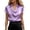 A-Purple129, variant on Women Blouse Summer Silk Satin Elegant Short Sleeve Draped Cowl Neck Soft Shirts Ladies Tunic Loose Dressy Shirts