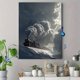 thumbnail image 4 of Qisvanset 12x16 Inch Fantasy Night Cityscape Moon Swing Canvas Print Wall Art, 4 of 5
