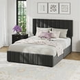 thumbnail image 1 of Upholstered Platform Bed Frame with 4 Drawers, Button Tufted Headboard/Footboard, Sturdy Metal Support, No Box Spring Required, 1 of 10