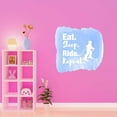 thumbnail image 3 of Eat Sleep Ride Repeat Skiing Lovers Motivational Quote Watercolor Decal Wall Art Sticker Designs Vinyl Stickers For Home House Walls Rooms Windows Bedroom Decoration Size (20x20 inch), 3 of 3
