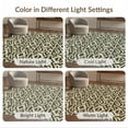 thumbnail image 7 of ODIKA 4'x6' Olive Green Geometric Elegance Washable Area Rug Intricate Bordered Design with Modern Flair Pet Friendly, Non-Shedding for Bedroom, Reading Nook, 7 of 7