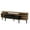 Walnut & Black, variant on Dennis 71 Moden Wood TV Stand Entertainment Center Up to 75 inch TVs - Black & Bendire Marble