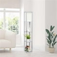 thumbnail image 1 of Lalia Home LHF-3004-GY Column Shelf Floor Lamp with Linen Shade, Gray, 1 of 4