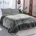 thumbnail image 1 of JML Fleece Blanket King Size, Heavy Korean Mink Blanket 85 X 95 Inches- 9 Lbs, Single Ply, Soft and Warm, Thick Raschel Printed Mink Blanket for Autumn,Winter,Bed,Home,Gifts, (Grey), 1 of 14