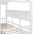 thumbnail image 3 of Noble House Lit Cabane en Bois Format Simple avec 2 Tiroirs, Lit pour Enfants avec Tablette de Rangement, Blanc, 3 of 10