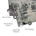 thumbnail image 6 of 596403 Allerick Vintage Monochromatic Abstract Gray Area Rug Rectangle 7'10"x10', 6 of 21
