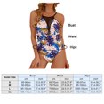 thumbnail image 2 of Irfora Traje de baño de una pieza para mujer Traje de baño con cuello en V profundo Ahueca hacia fuera Trajes de baño Trajes de baño Irfora Traje de baño, 2 of 7