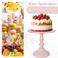 thumbnail image 5 of 8 Pcs Cake Stand Pink Metal Dessert Table Display Set, 3-Tier Cupcake Stand, Cake Display Tower and Cookie Tray Rack Serving Tray for Birthday Party, Weddings, Baby Shower (Pink), 5 of 14