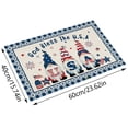 thumbnail image 3 of Carpet Cleaner Machine Independence Day Doormat Rustic American Patriotic S and Flag Colorful Floral Indoor Doormat 4 Of July Patriotic Floor Mat Low Profile Rug for Home Office Clearance, 3 of 9