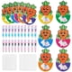 thumbnail image 2 of Bolsas de regalo de 240 ml con forma de huevo de Pascua y zanahoria, 24 tarjetas de felicitación navideñas con bolsitas de dulces, bolsas de recuerdos para niños, bolsas de regalo para el aula, bolsas, 2 of 9