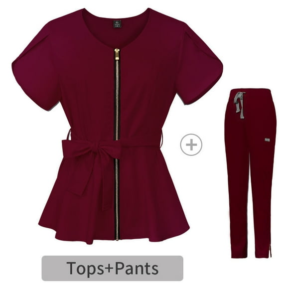 SHITINN Scrubs Sets for Women Easy Care Uniforms Scrubs for Women Pants Quick Drying Nursing Scrubs Set