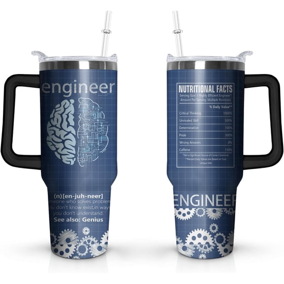 40 Oz Tumbler with Handle and Straw, Double Wall Coffee Travel Mug Spill Proof Leak Proof, Reusable Insulated Water Bottle 40 Oz, Stainless Steel Cup with Handle and Straw Gifts for Women