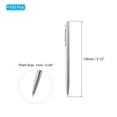 thumbnail image 2 of Uxcell Ballpoint Pens, 100Pcs Retractable Metal Black Ink Stamping Writing Pens for Wedding, Office, Silver Tone, 2 of 7