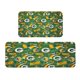 thumbnail image 1 of Juego de 2 alfombrillas de cocina de terciopelo de cristal con el logotipo del equipo de fútbol de los Packers, alfombrilla absorbente antideslizante para el hogar, el dormitorio y la cocina, 1 of 6