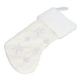 thumbnail image 1 of Christmas Decoration, Embroidery Patterns Christmas Stocking Polyester  For Shop For Restaurant For Home Silver, 1 of 8