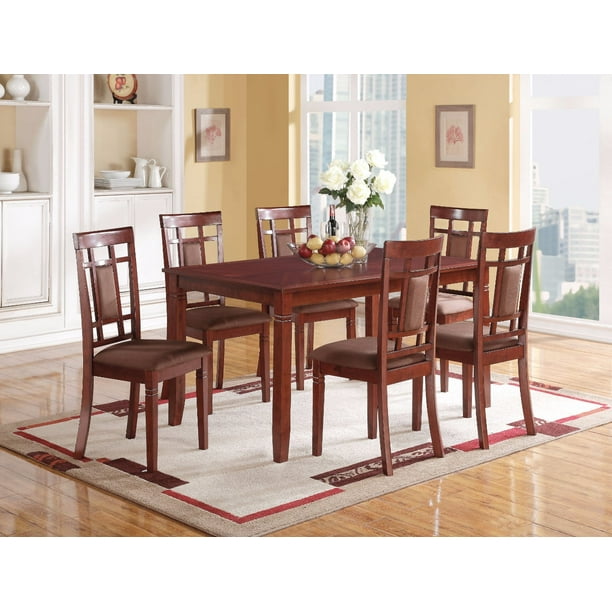 Amiable Wooden Dining Table With Rectangular Top Cherry Walmart Com Walmart Com