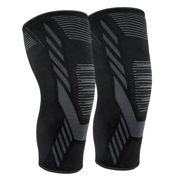 BESTSKY 2 Piece Knee Sleeve, Compression Knee Sleeve for Running Knee Pain Relief, Knee Support Compression Sleeve for Meniscus Tear, Arthritis Pain Relief Fitness Sports Knee Sleeve