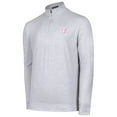 thumbnail image 2 of Men's Gray Texas Rangers Sublime Tri-Blend Quarter-Zip Jacket, 2 of 3