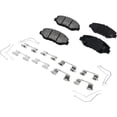 thumbnail image 3 of DAMAIJOY 8pcs Disc Brake Pad Kit Set Front Rear Side Semi Metallic Low Ceramic Slotted for Honda for Accord 2.4L 2008-2010 Includes Shims and Hardware Pro-Line Series 16570029, 3 of 10