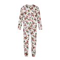 thumbnail image 5 of Family Holiday Pajamas, Family Pajamas, Christmas Pajamas Family, White Snowman Holly Pinecone Long Sleeve Crew Neck Soft Breathable Cozy Loungewear Set for Holiday, 5 of 6