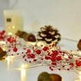 thumbnail image 3 of ZOELNIC 10FT Festive Lighted Berry Beaded Garland with 30LED String Lights for  Christmas Fireplace Mantel Indoor Outdoor Decoration, 3 of 6