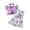 A01-A1 Purple, variant on Toddler Girls Dress with Cardigan Set Little Girl Floral Sleeveless Dress Ruffle Coat Baby Ruffle Sleeveless Spring Summer Outfit (Purple,9-12 Months)