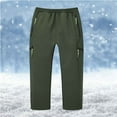 thumbnail image 4 of ATOGUTA Kids Ski Pants Warm Fleece Windproof Water Proof Outdoor Hiking Ski Pants Size 6-17, Army Green, 4 of 5