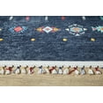 thumbnail image 4 of Mirsk Navy Modern Polyester Area Rugs for Living Room Washable Rugs Boho Moroccan Area Rug Soft Geometric Bohemian Carpet Distressed Indoor Rug for Bedroom Dining Room Office Nonslip Rug, 4 of 9