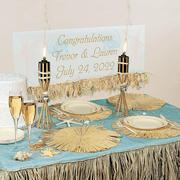 Natural Raffia Fringe Decoration (24Ft) - Party Decor - 1 Piece
