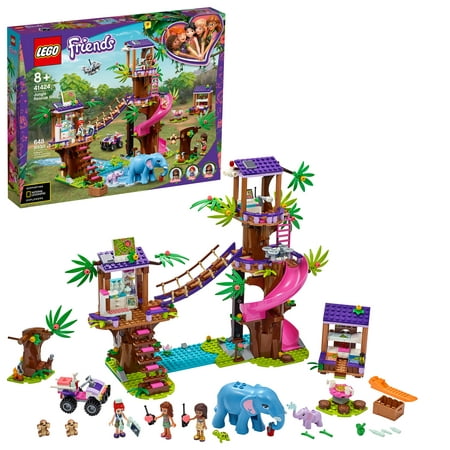 LEGO Friends Jungle Rescue Base Animal Toy Featuring a Jungle Tree Sanctuary 41424