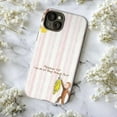 thumbnail image 5 of Curious Monkey Philippians 4:13 Phone Case, Inspirational Pink Striped iPhone Cover for 17 16 15 14 13 12 11 Pro Plus Mini, 5 of 6