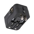 thumbnail image 4 of Adaptador de viaje Mizh, convertidor de corriente universal todo en uno, adaptador de enchufe de CA, cargador de pared con dos puertos USB para cargar teléfonos celulares, computadoras, UE,, 4 of 5