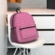 thumbnail image 5 of Easygdp Pink Gingham Mochila Casual para Portátil, Mochila para Escuela, Viajes, Negocios, 5 of 6