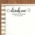 thumbnail image 2 of Printtoo Personalized Red Self Inking Drink Me Stamp Custom Wedding Favor Rubber Stamper-58 x 22 mm, 2 of 6