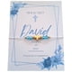 thumbnail image 1 of Pulsera Ajustable Dije de Cruz y Cristales en color azul Recuerdo Con Tarjeta Personalizada Para Bautizo, Primera Comunión, Confirmación, Boda, xv Años,etc.Paquete de 10 Piezas, 1 of 5