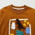 thumbnail image 4 of Godom Baby Girl Boy Sweatshirt Crew Neck Long Sleeve Pullover Toddler Kids Lightfleece Lined Tops Boys Hoodies, 4 of 5