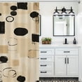 thumbnail image 3 of Rideau de Douche pour Salle de Bain Motif Rideau de Douche Décoratif 71 X 71 Pouces Doublure de Rideau de Douche avec Crochets, 3 of 7