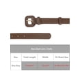 thumbnail image 4 of INSPIRE CHIC Womens 0.9" Width Pure Belts, Fashion Causal Faux Leather Waistband Belt for Jeans Pants Dresses 44.9x0.9"(LxW) Coffee, 4 of 6