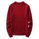 thumbnail image 1 of Gibobby Suéter ligero hombre Sudadera de vellón de manga larga con cuello redondo para hombre Otoño e invierno(Vino,Extra Grande), 1 of 4