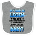 thumbnail image 3 of Inktastic Legendary Dad Boys or Girls Baby Bib, 3 of 4