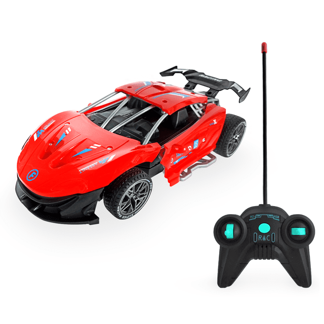 Carro de Control Remoto de Gran Velocidad Diseño Deportivo Escala 1:18 naranja Mediano